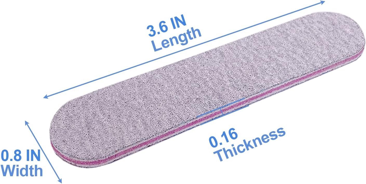 Professional Nail Files 100/180 Grit – Double-Sided Emery Boards for Manicure & Pedicure