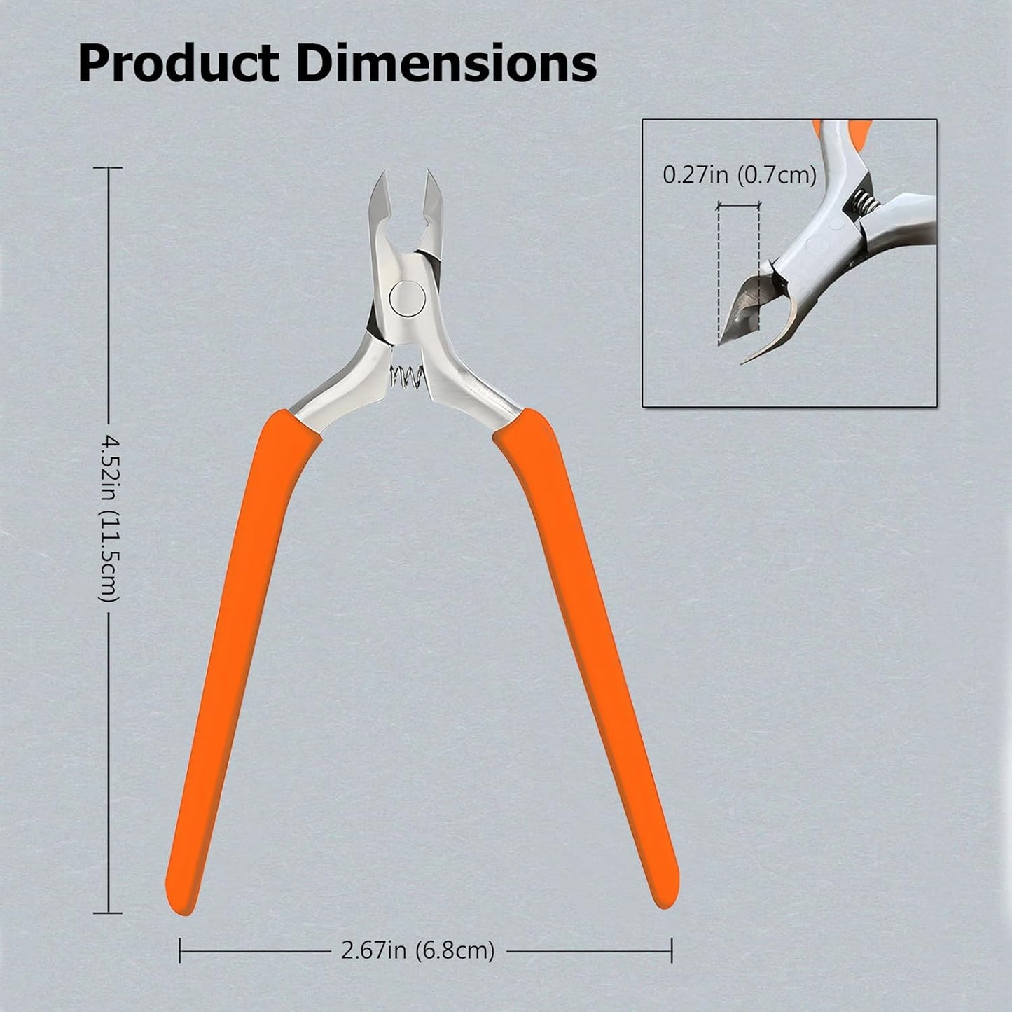 Bite Instruments Professional Cuticle Nipper | Stainless Steel for Salons