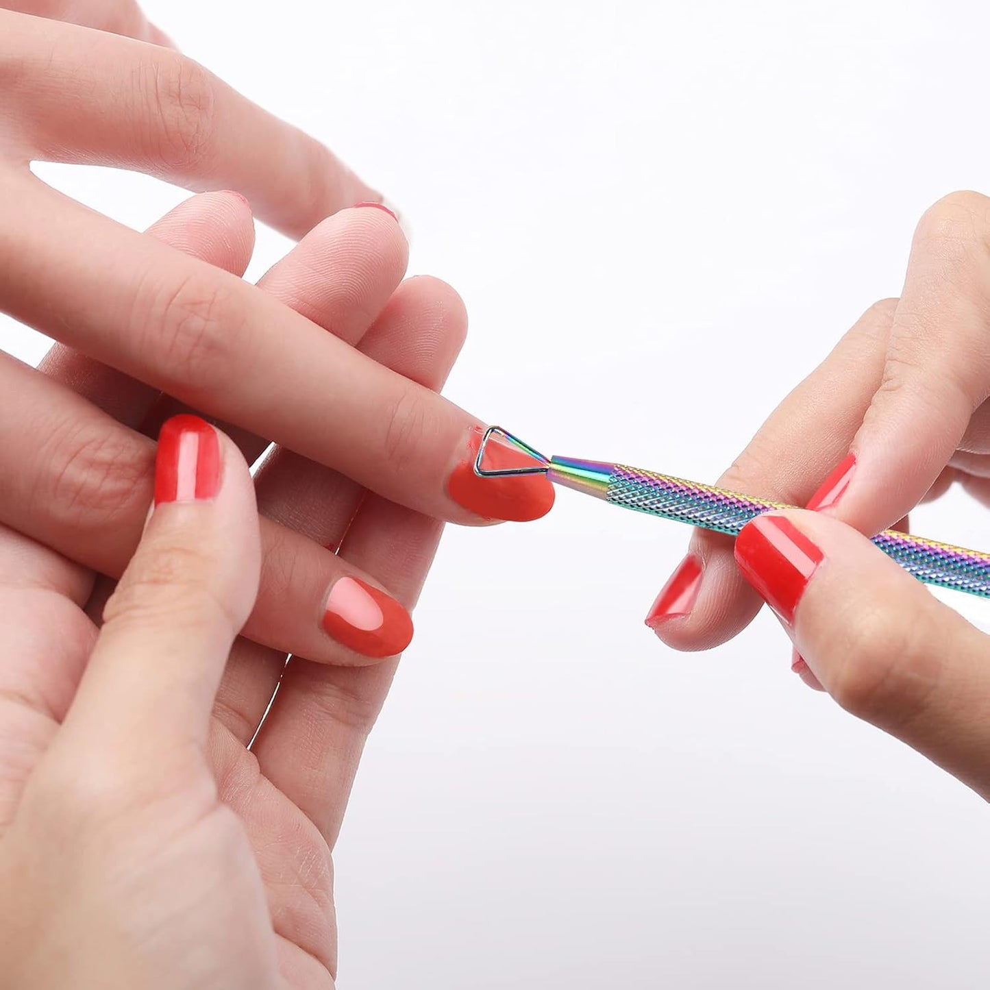 Rainbow Cuticle Nipper & Pusher Set Stainless Steel Manicure Tools Kit| Bite Instruments