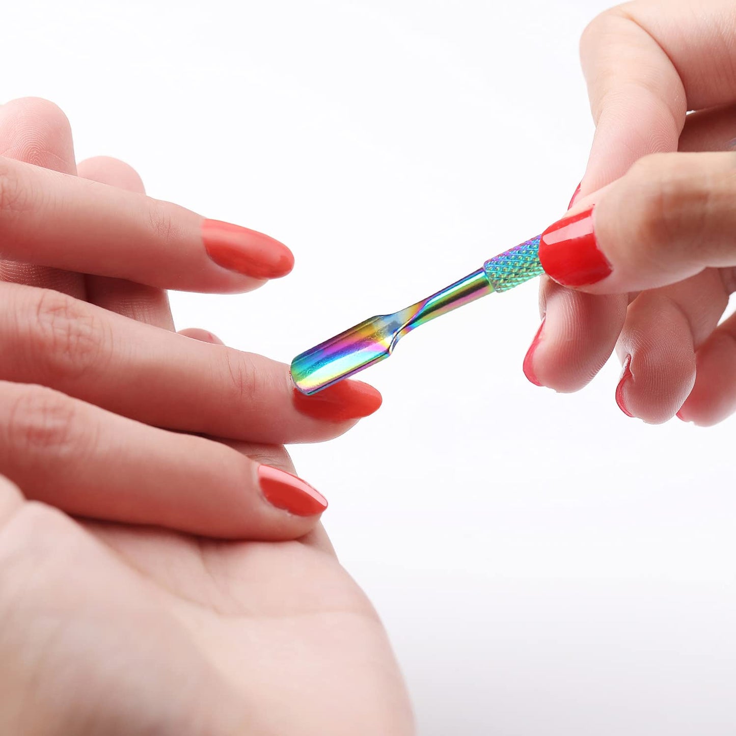 Rainbow Cuticle Nipper & Pusher Set Stainless Steel Manicure Tools Kit| Bite Instruments