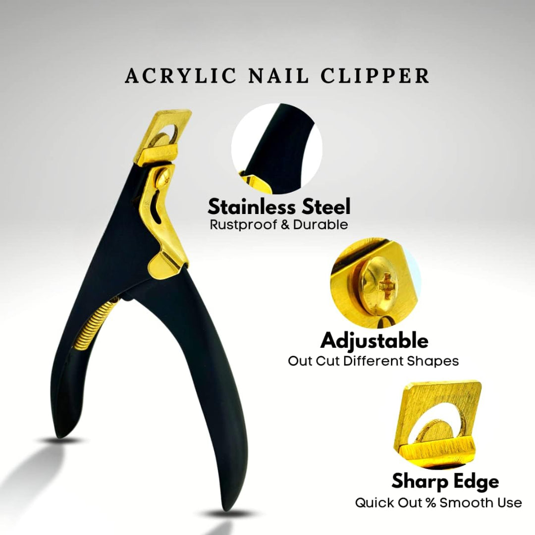 Professional Acrylic False Nail Clippers for Acrylic Nails Nail Tip Cutter Nail Manicure Tool Bite Instruments