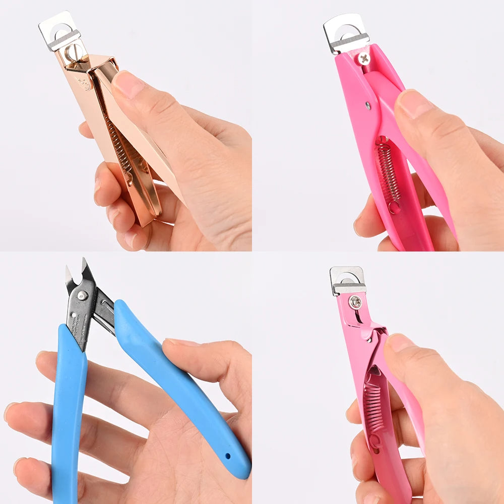 Professional Manicure Tips Cutter Acrylic Nail Clipper False Nail Scissors Edge Art Tool