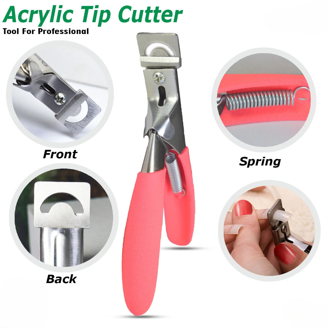 Professional Acrylic False Fake Nail Clipper Art Nail Scissors Manicure Tips Cutter Bite Instruments