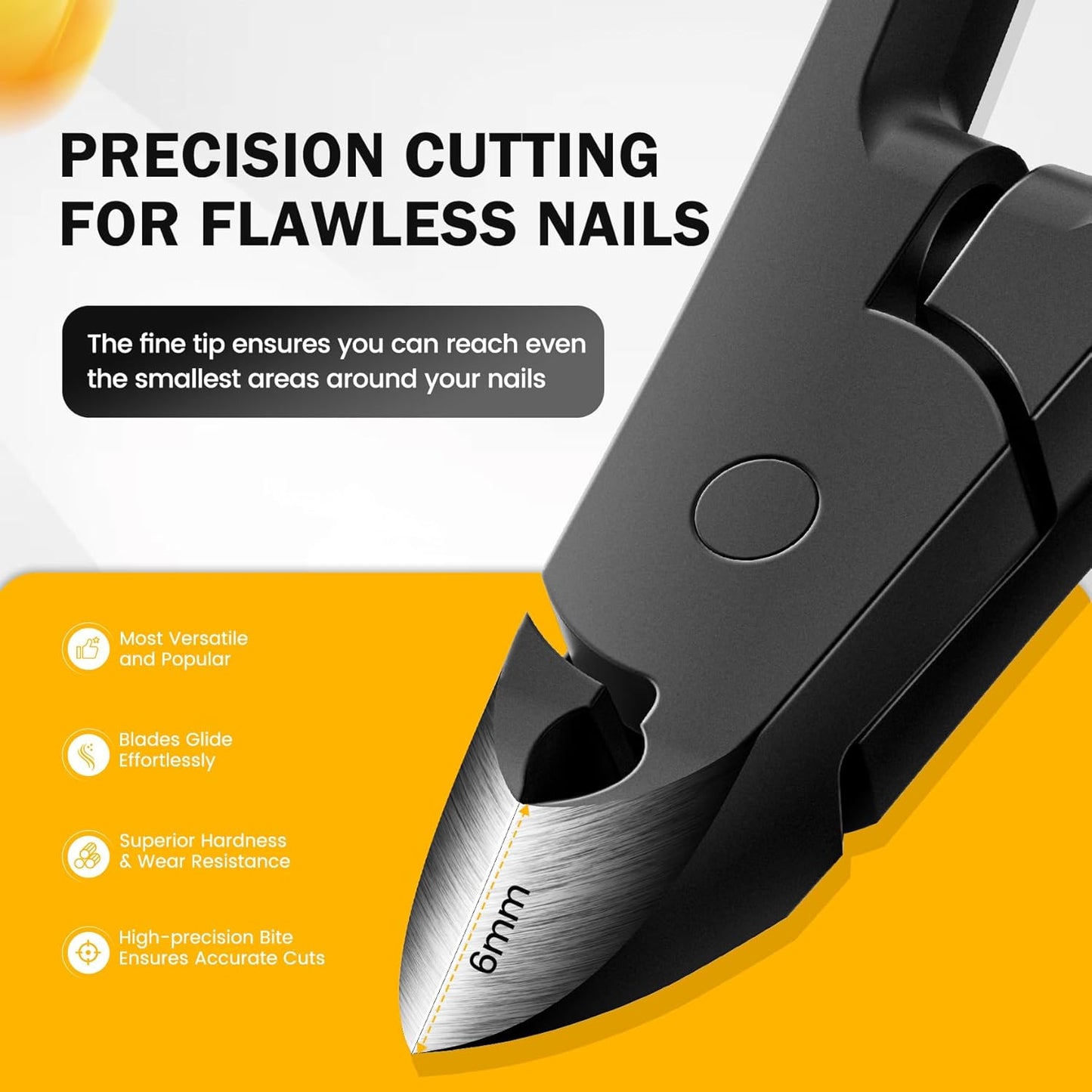 Bite Instruments Stainless Steel Cuticle Trimmer for Manicure and Pedicure