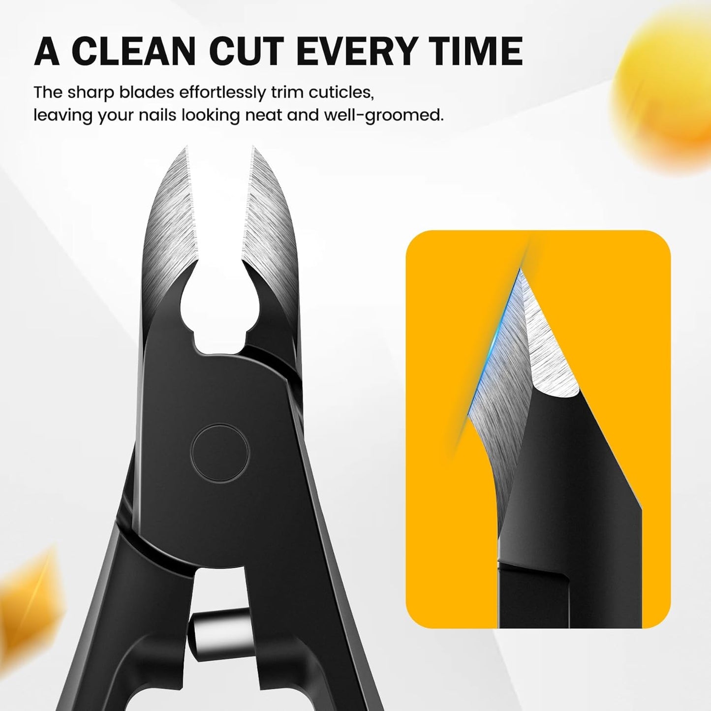 Bite Instruments Stainless Steel Cuticle Trimmer for Manicure and Pedicure