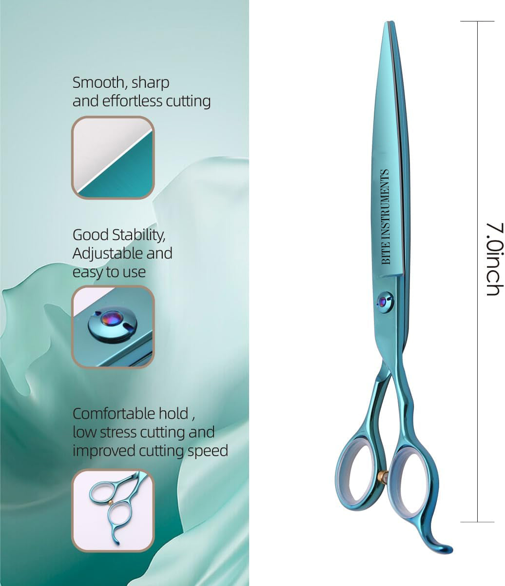 Professional Stainless Steel 7inch Grooming Scissors for Dogs Cats and Other Pets