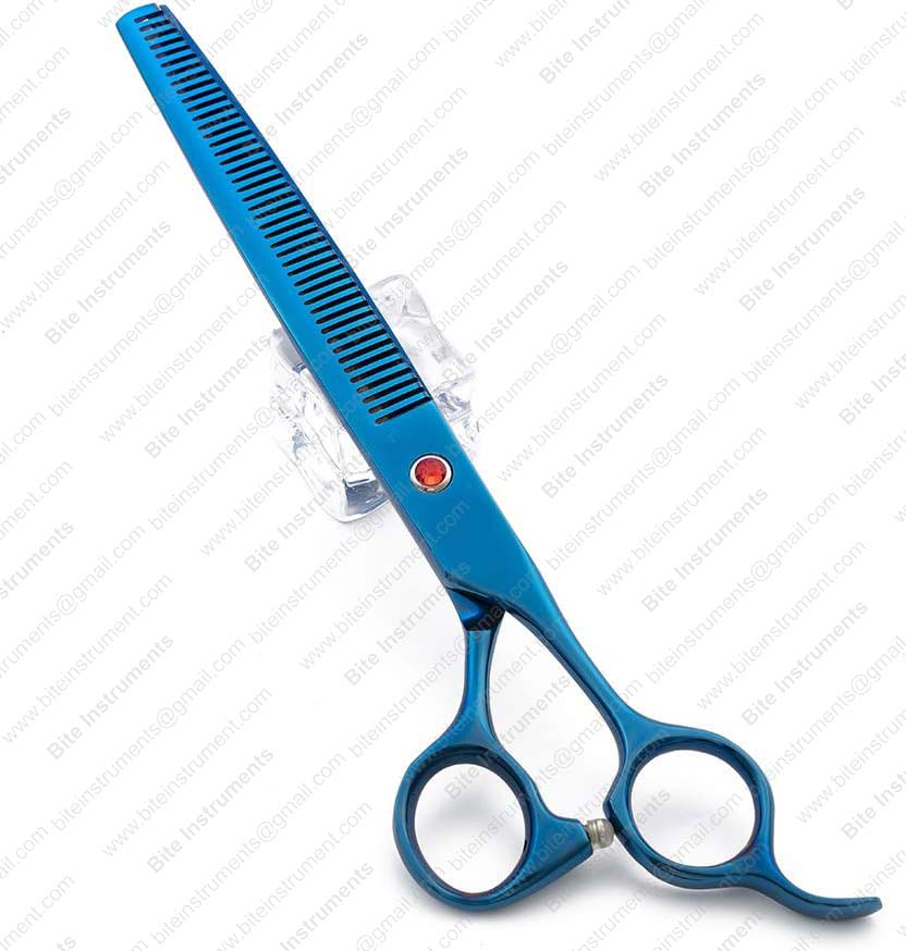 Dog Grooming Scissors Set 8 Inch 4 Pieces Straight & Curved Thinning Scissors Stainless Steel