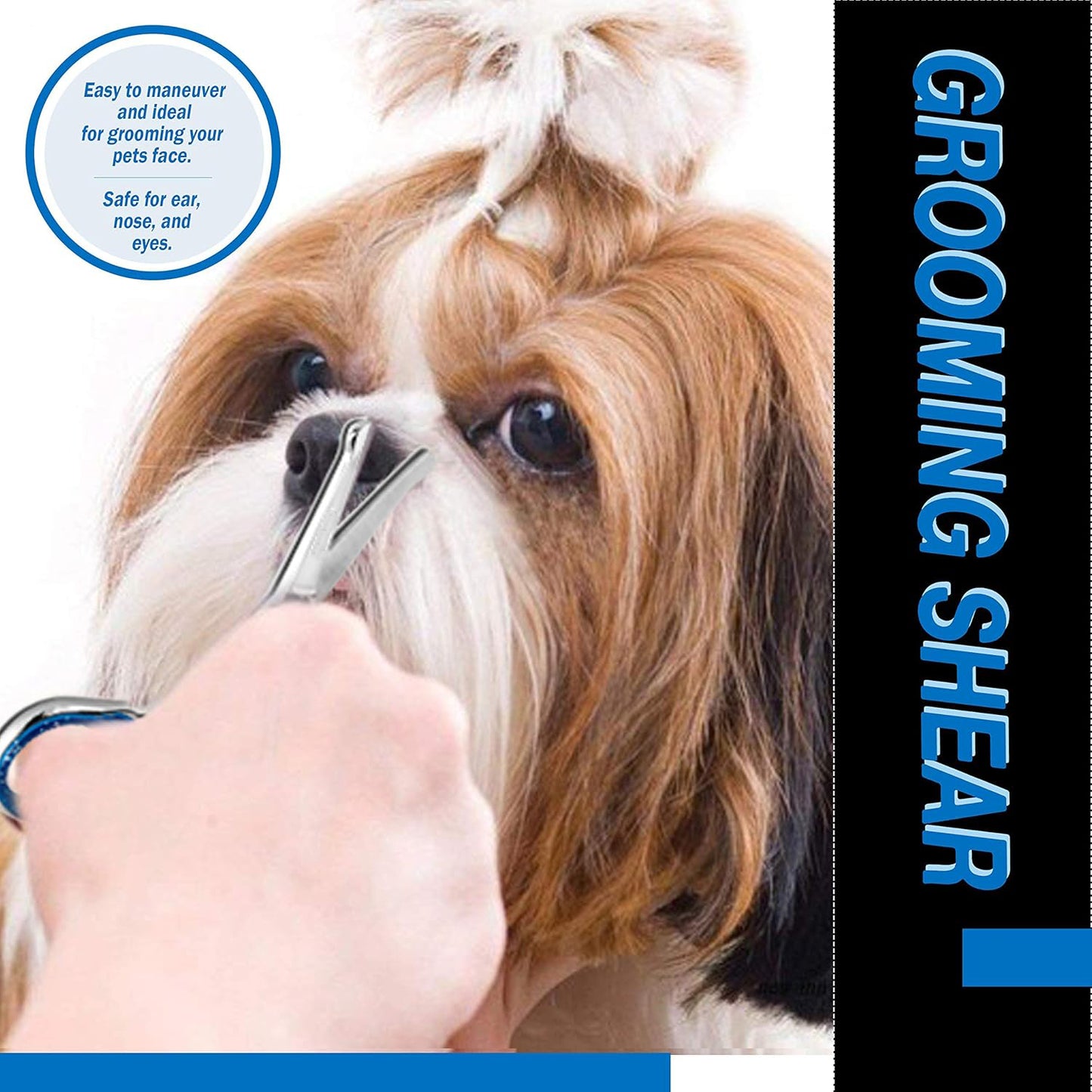 Premium Straight Shears Right-Handed Professional Dog & Cat Grooming Scissors