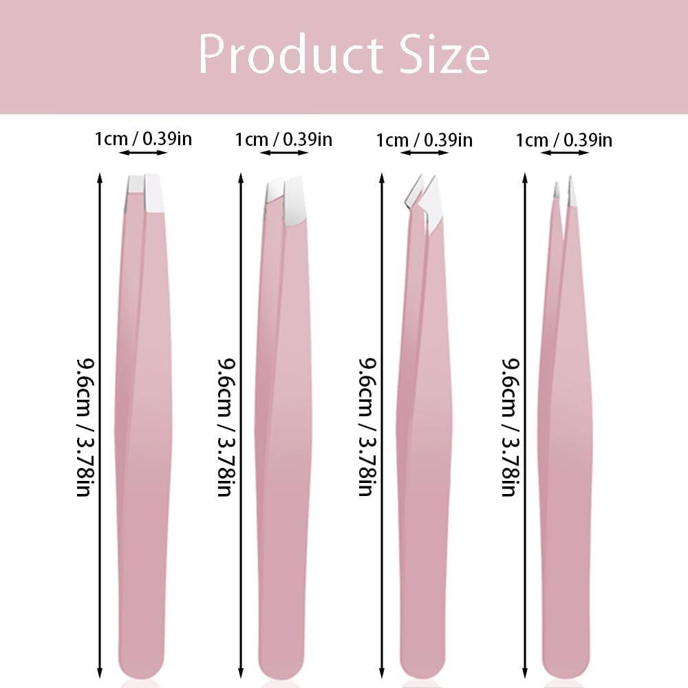 Tweezer Set For Man Women, Precision Tweezers For Facial Hair, Eyebrow Stainless Steel