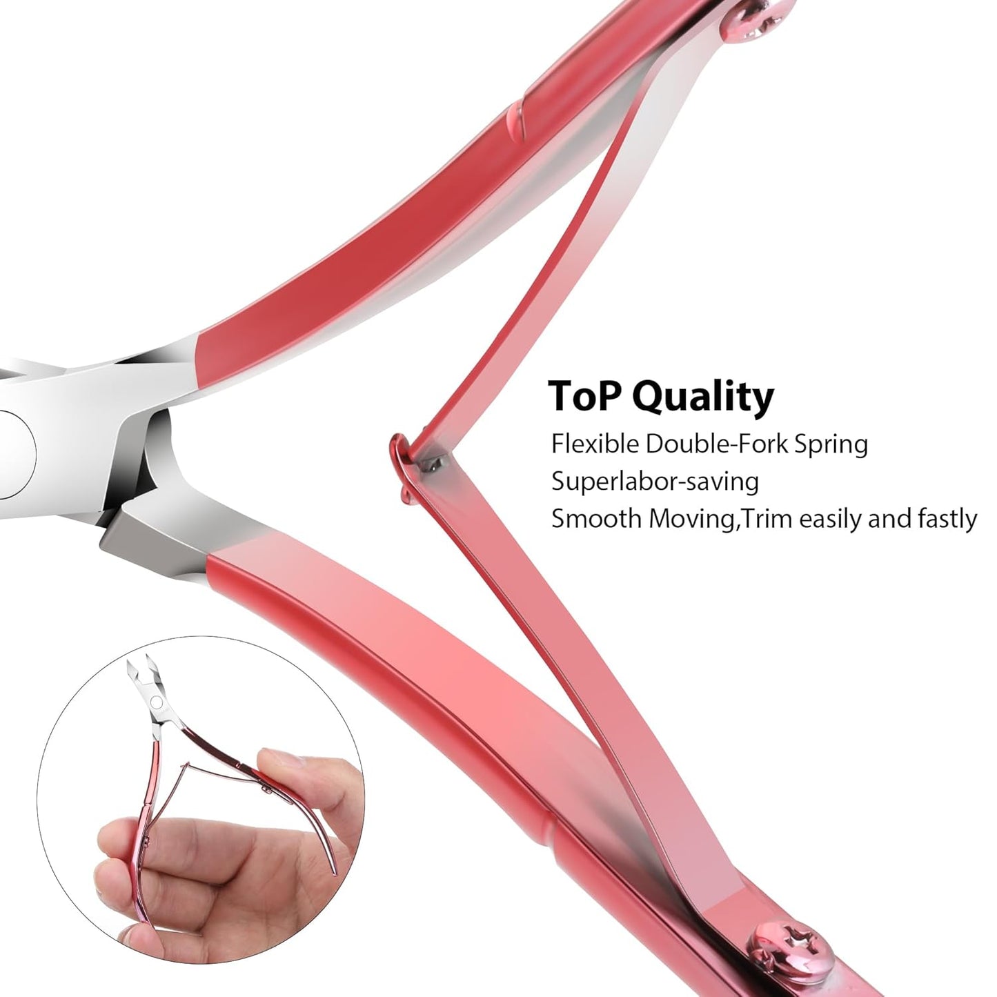 Bite Instruments Professional Cuticle Nipper Set | Stainless Steel Manicure Tools