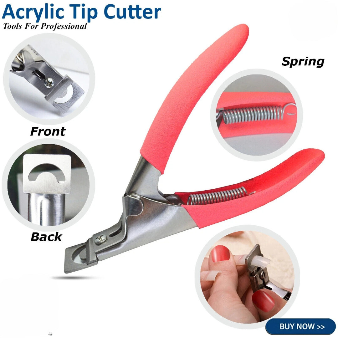 Professional Acrylic False Nail Clippers for Acrylic Nails For Girls Nail Art Bite Instruments