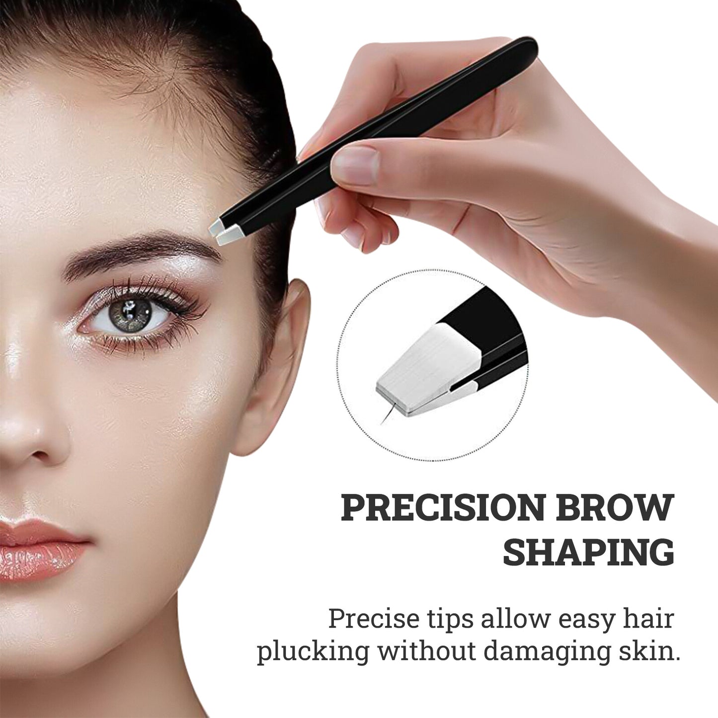 Best Quality Precision Slant Tweezers - Expert Eyebrow Shaping