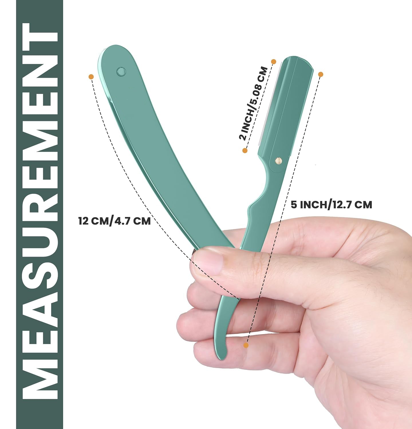 Professional Straight Razor for Men, Barber Straight Edge Razor Safety with Blades