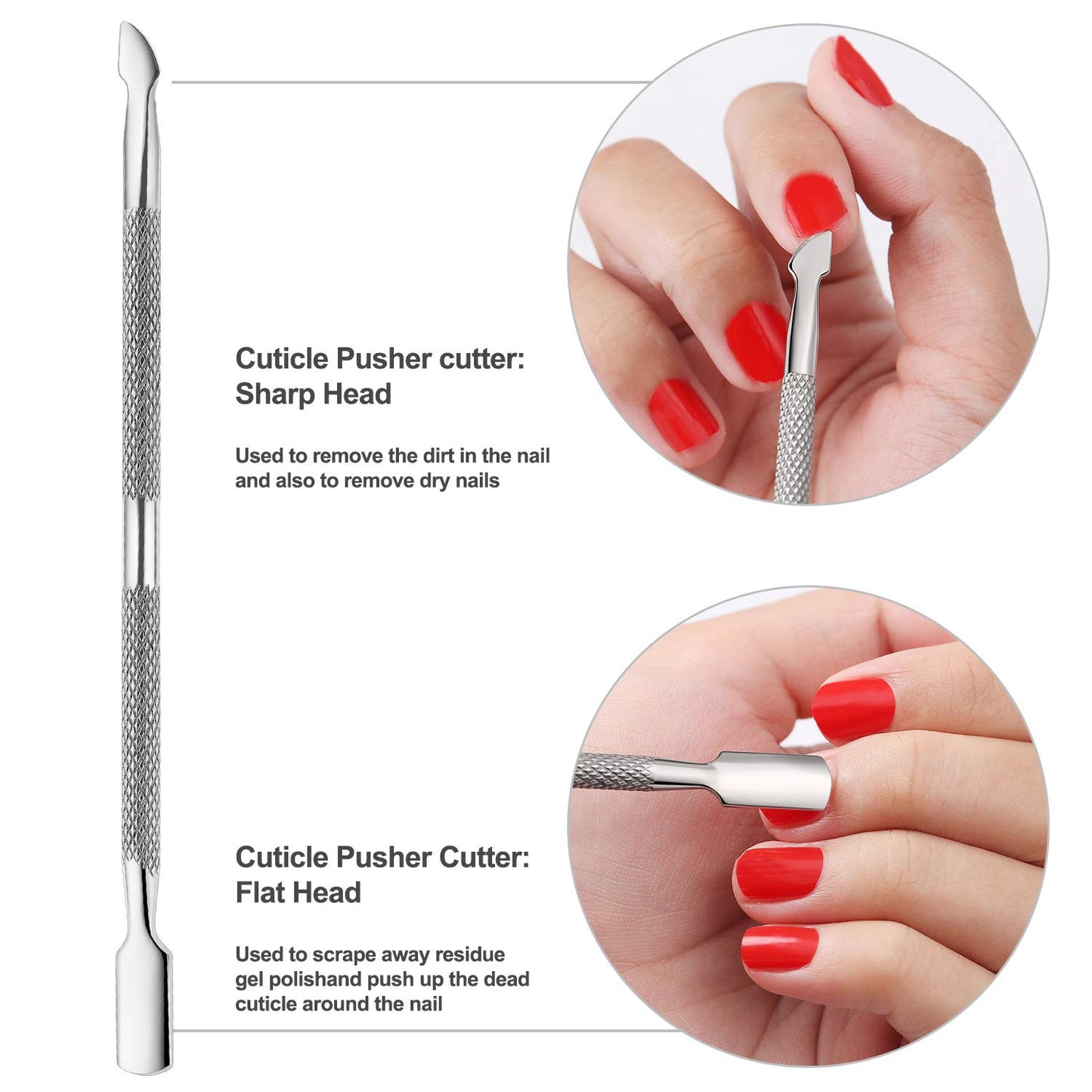 Silver Cuticle Nipper & Pusher Set | Bite Instruments