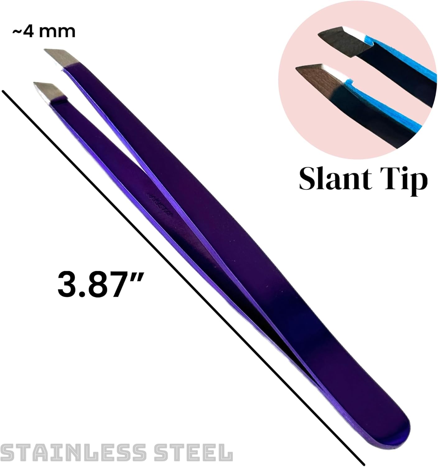 Best Quality Precision Slant Tweezers - Expert Eyebrow Shaping