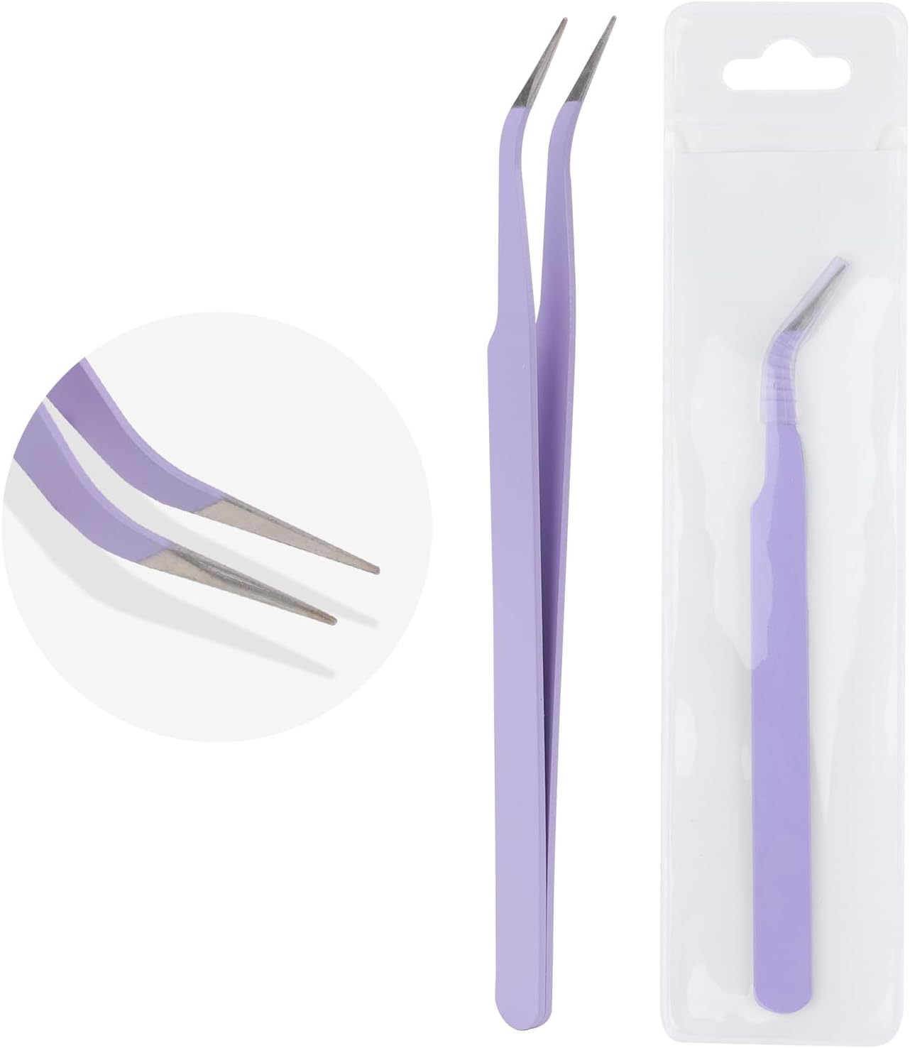 Lash Tweezers for Eyelash Extensions, Stainless Steel Volume lash-tweezers