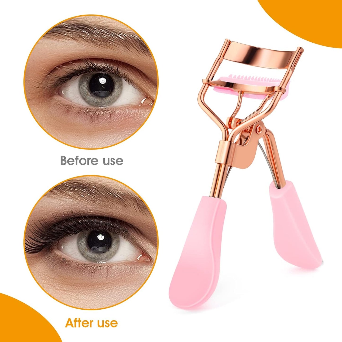 Bite Instruments Eyelash Curler & Lashes Lifter with White Silicon Pads Professional Makeup Tool