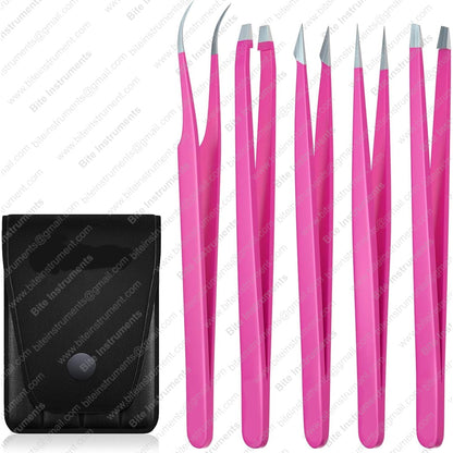 Bite Instruments Professional Precision Tweezers Eyebrow & Facial Hair Removal Tool