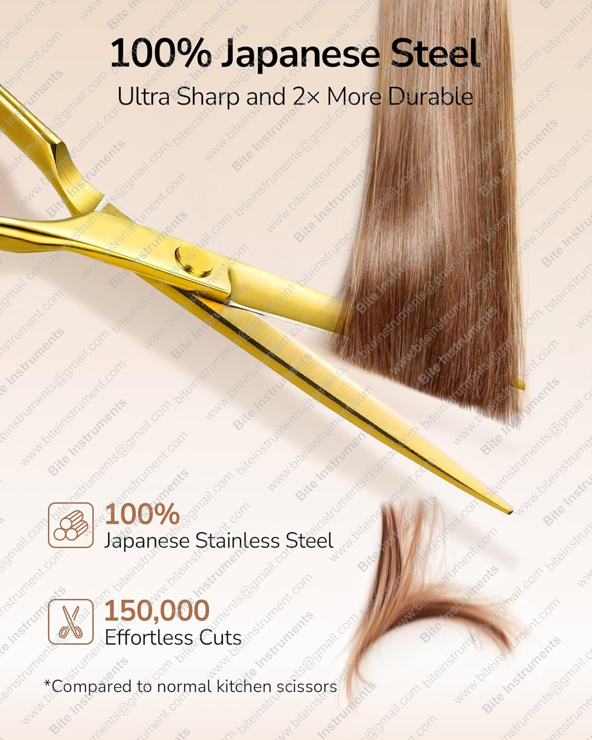 Professional Barber Scissor Kit – Hair Cutting & Thinning Shears Set with Comb, Clips & Case