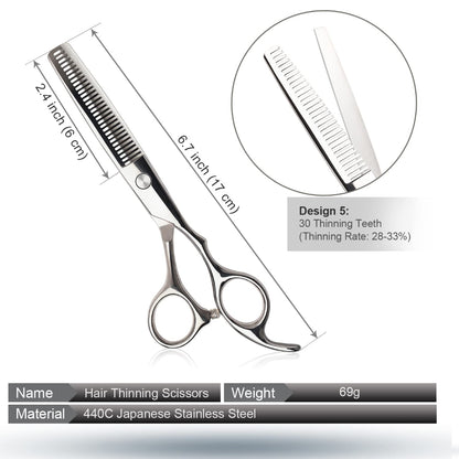 Barber Haircut Kit – Professional Hair Cutting & Thinning Scissors Set | Bite Instruments