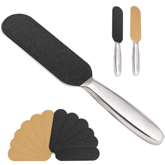 Bite Instruments Stainless Steel Callus Remover Professional Foot File for Smooth Feet