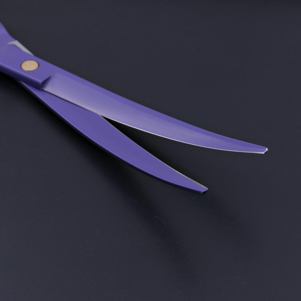 Purple Dragon Professional 8.0-inch Dog Grooming Scissors Set - Straight, Curved & Chunker Shears