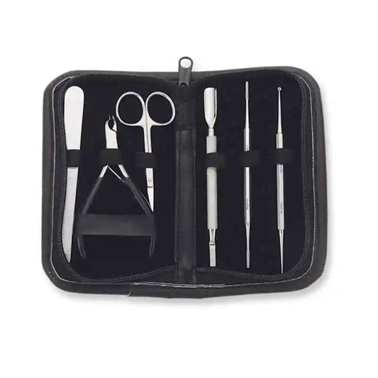 Professional Manicure Set - Stainless Steel Nail Care Kit with Clippers, Scissors & Tools - Precision Beauty Instruments