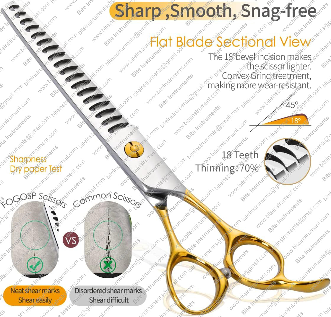 Bite Instruments Blenders, Chunkers & Thinning Shears – Pet Grooming Tools