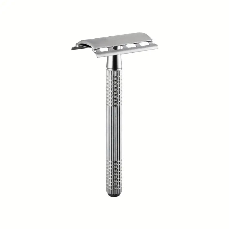 Double-Edged Safety Razor – Stainless Steel (Chrome/Rose Gold Finish)