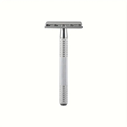Double-Edged Safety Razor – Stainless Steel (Chrome/Rose Gold Finish)