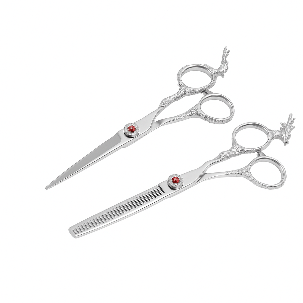 Dragon Handle Hair Cutting & Thinning Scissors Set – Precision Blades | Bite Instruments
