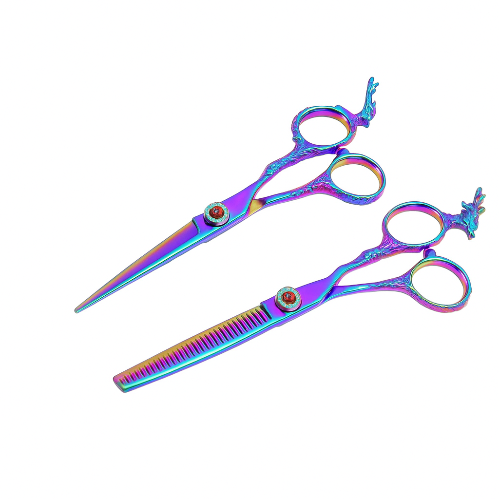 Dragon Handle Hair Cutting & Thinning Scissors Set – Precision Blades | Bite Instruments