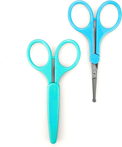 Eyelash Scissors, Small Scissors for Facial, Nose, Eyebrow, and Beard Hair Trimming & Grooming