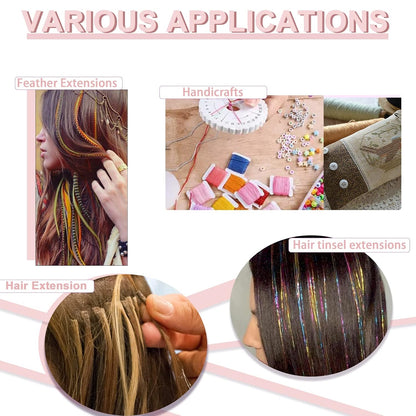 Professional Hair Extension Loop Tool & Pulling Needle for Micro Beads and Rings (3 Piece)
