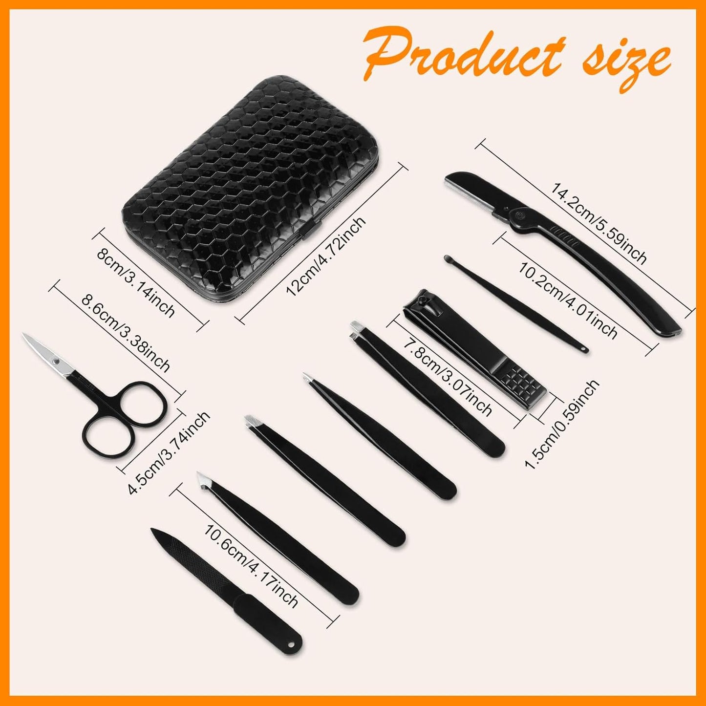 Professional Eyebrow Tweezers Set – Grooming Kit by Bite Instruments