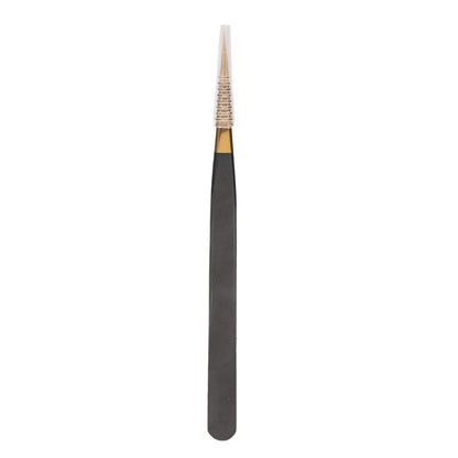 4-Piece Professional Gold Tip Eyelash Extension Tweezer Set for Salon Use