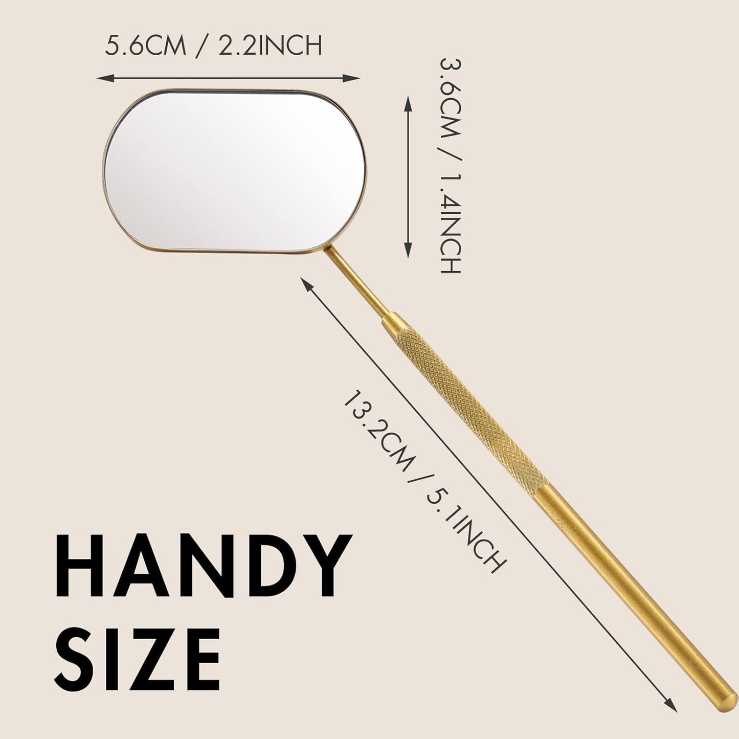 Eyelash Mirror Makeup Mirror for Eyelash Extensions Stainless Steel