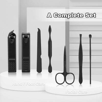 Black Manicure Pedicure Grooming Kit by Bite Instruments