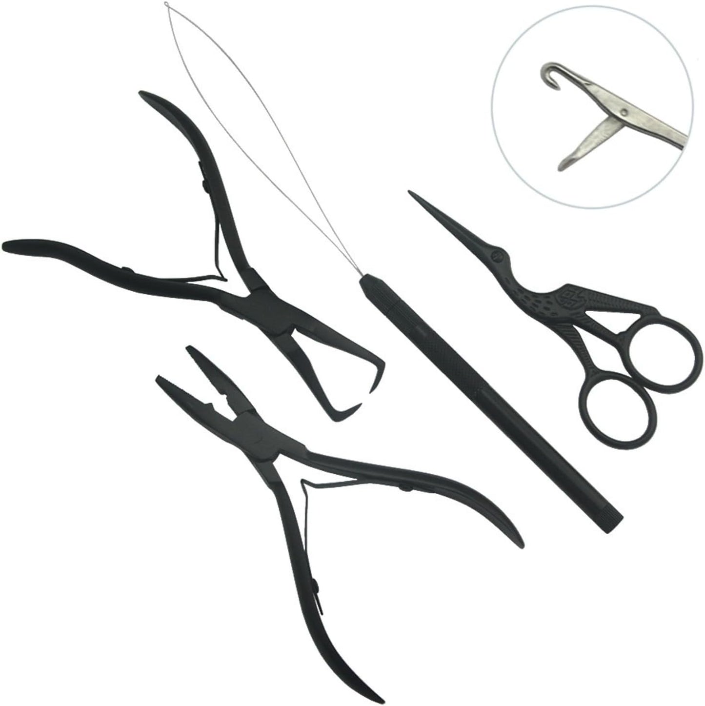 Bite Instruments Hair Extension Tools- Stainless Steel Pliers Set for Micro Beads