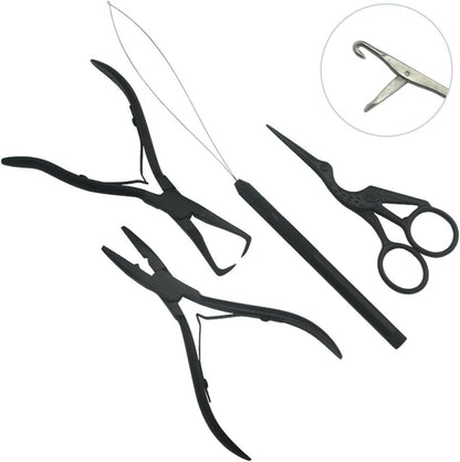 Bite Instruments Hair Extension Tools- Stainless Steel Pliers Set for Micro Beads