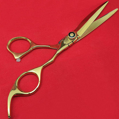 Professional Haircut Scissors Set - Barber Scissor, Thinning Shear, Straight Edge Razor With Case