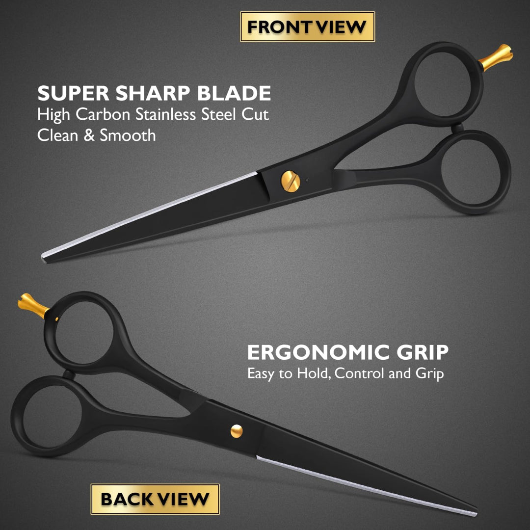 Professional Barber Hair Cutting Scissors –  Stainless Steel Salon Shears
