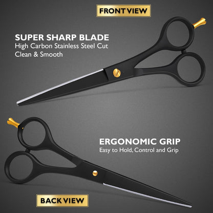 Professional Barber Hair Cutting Scissors –  Stainless Steel Salon Shears
