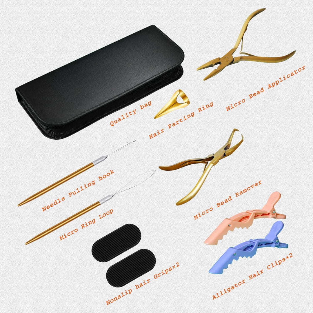 Professional Hair Extensions Pliers Kits - Bead Closer and Remover Pliers For Hair Extensions