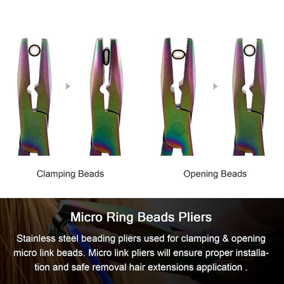 Bite Instruments Hair Extension Loop Needle Pulling Hook Tool Bead Device Tool Kits (3 Pieces)