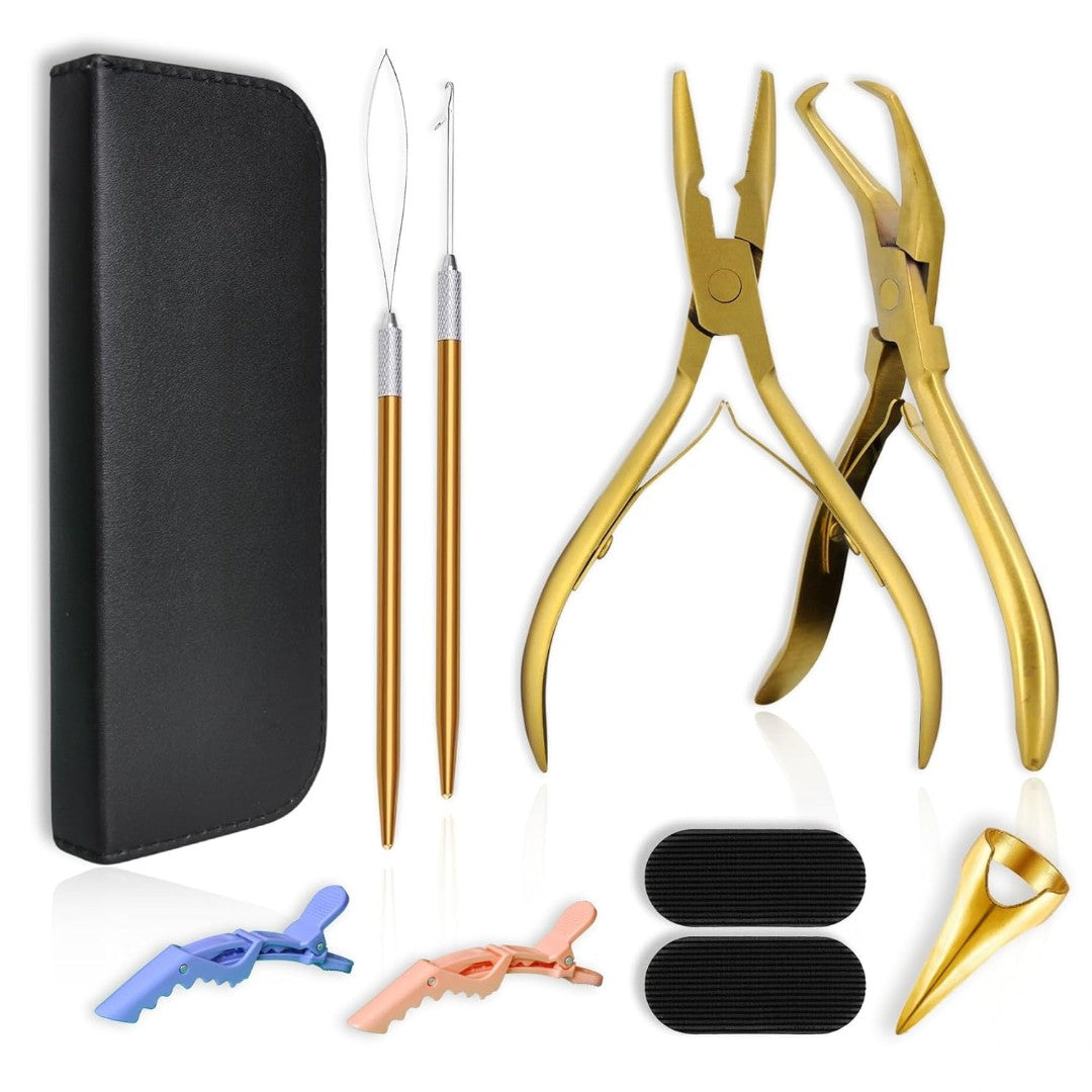 Professional Hair Extensions Pliers Kits - Bead Closer and Remover Pliers For Hair Extensions