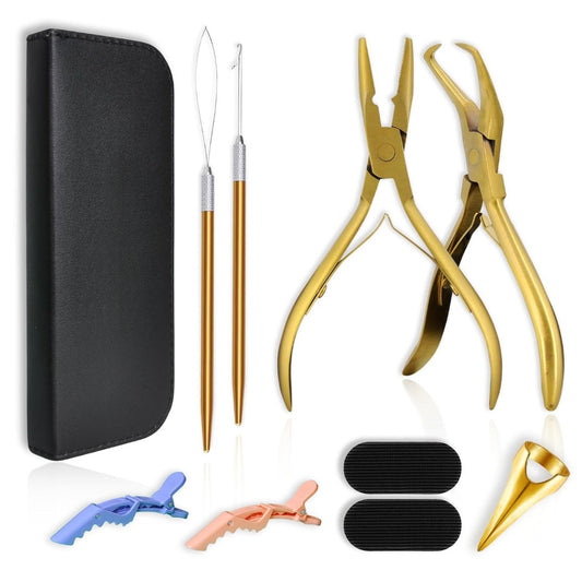 Professional Hair Extensions Pliers Kits - Bead Closer and Remover Pliers For Hair Extensions