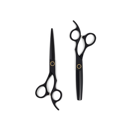 Matte Black Hairdressing Shear Set – Professional Hair Cutting Scissors