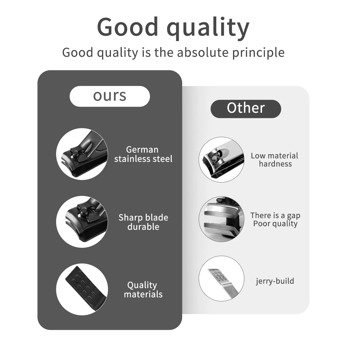 Bite Instruments 18-in-1 Manicure & Pedicure Kit | Black Stainless Steel Grooming Set
