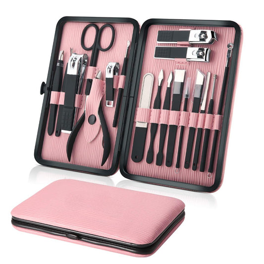 Bite Instruments Compact Travel Manicure Set - Portable Nail Grooming Kit